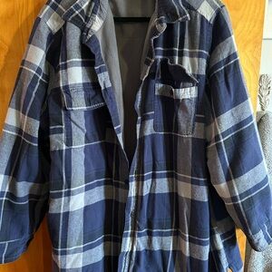 Men's Blue Plaid Jacket